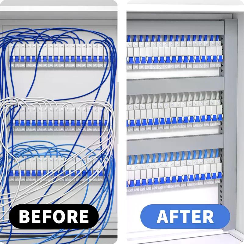 PVC Cable Raceway Gray Wiring Duct Open Slot Wire Covers For Cords Under Desk Cable Management Hide Under Desk Power Cords