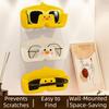 Wall Mounted Sunglasses Display Holder Punch-free Sunglass Organizer for Desktop/Bathroom/Bedroom