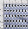 oneOone Tessuto Cotone Elasticizzato Stampa Geometrica Ikat Tessuto BTY Larghezza 40 Pollici