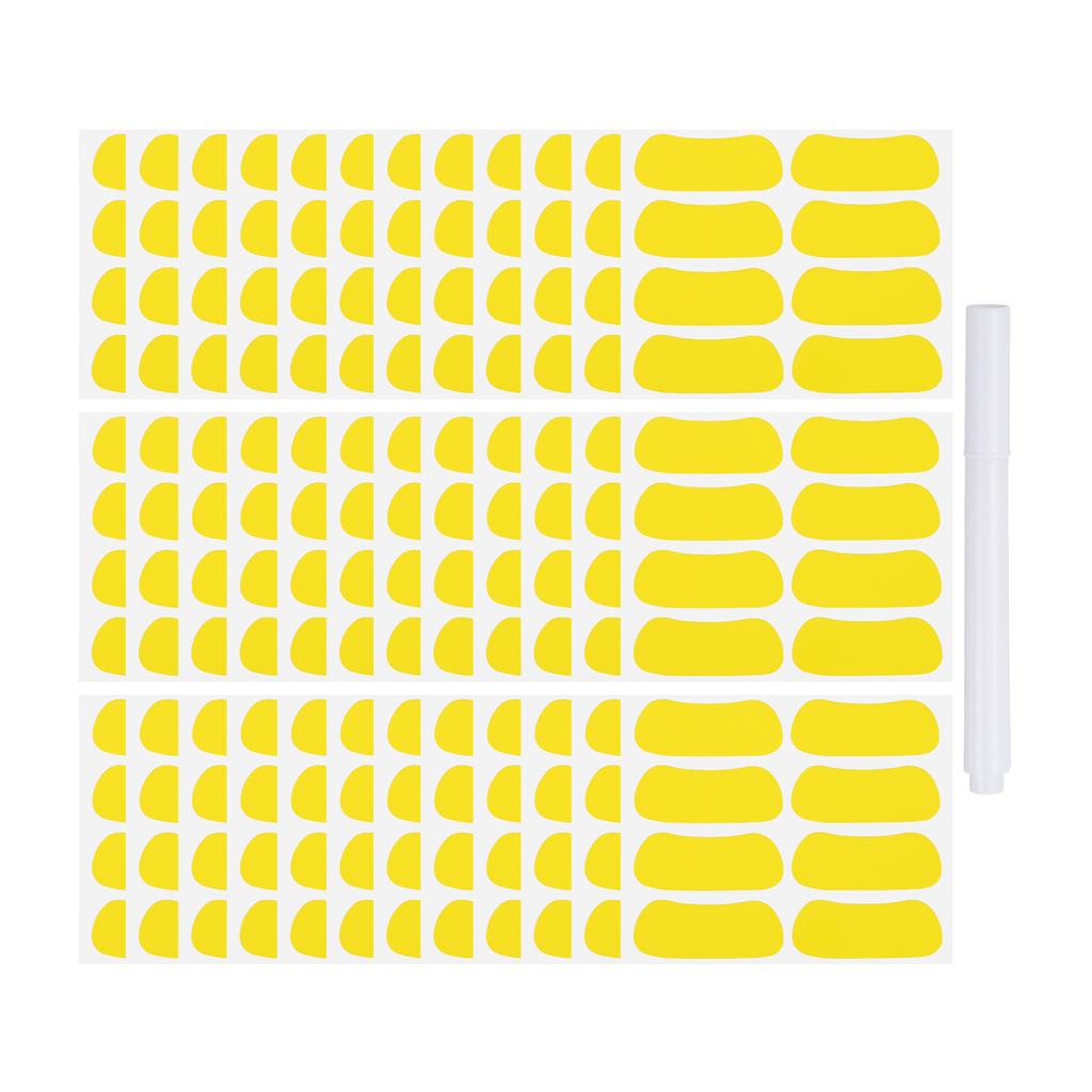 48-144Pairs Sports Eye Black Stickers Under Eye Black Strips Football Face Stickers Breathable Eyeblack Sticker with 1Pcs Pencil