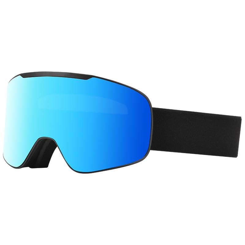 Ski goggles with flip cover, double-layer anti-fog snow goggles for men and women, outdoor sports equipment, windproof and UV protection goggles