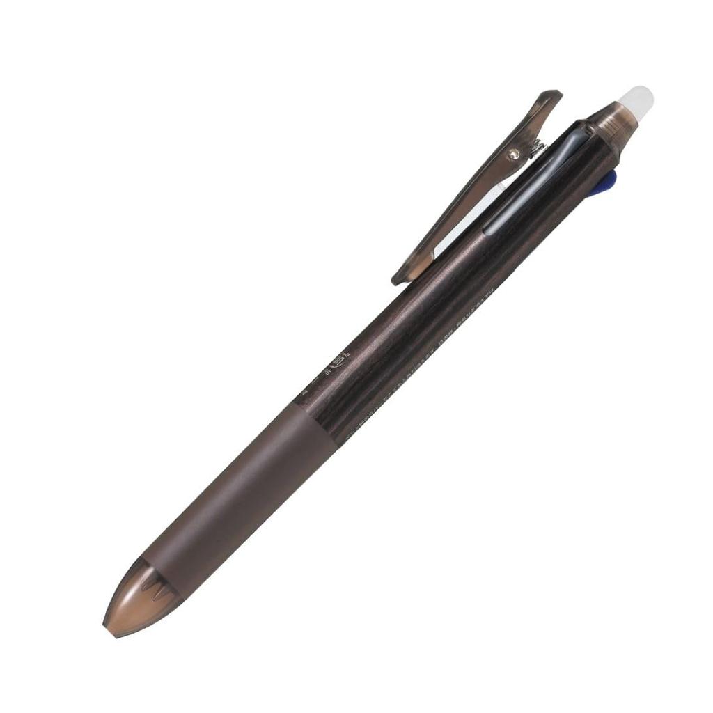 Pilot FriXion Ball 3 Slim Erasable Ballpoint Modern LKFBS60EFDMWD 0.5mm Tri-Color Pen, Wood,