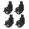 4pcs EU4.8MM To IEC320 C7 Power Adapter Universal Standard Computer Power Adapter