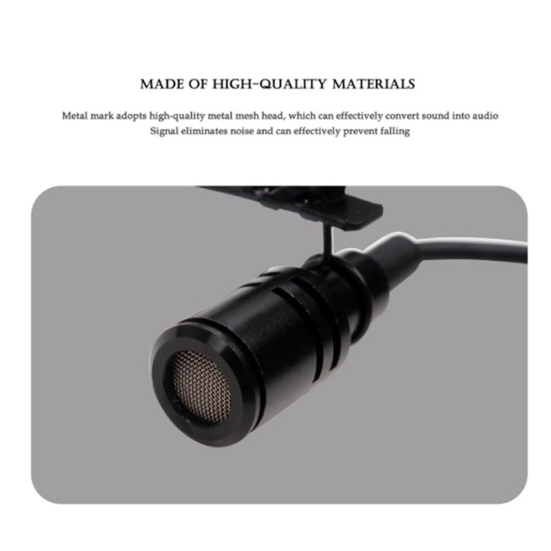 Clip-On Instrument Microphone Condenser Mic for Sax, Clarinet, Trumpet