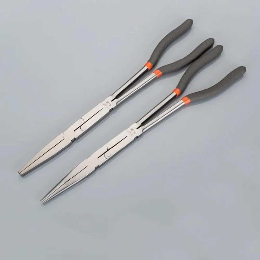 13 In Clești Multifuncționali cu Vârf Ascuțit Clești Multi-articulați cu Mâner Lung Oțel Carbon Unelte de Reparații Pentru Industrie 45 90° Formă O