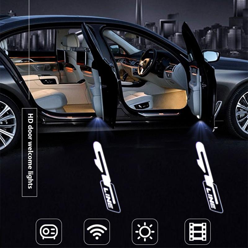 AABJD1 LED Car Door logo Projector Lamps Welcome Light For KIA GT LINE K2 Sportage Stinger Sorento Ceed soul sorento VENGA KX5 K3 K4 K5