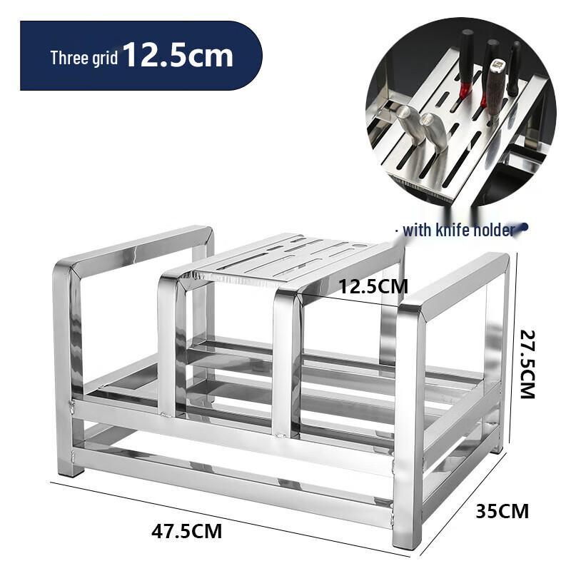 Stainless Steel Cutting Board & Knife Holder