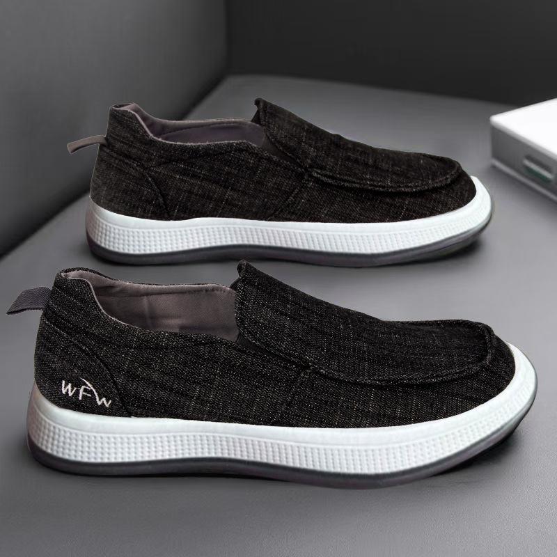 Fashion 2025 New Summer Breathable and Light One-pedal Lazy Cloth Shoes Men's Foot Cover Fashion Soft-soled Casual Shoes