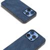 Für iPhone 16 Pro Hülle Schwarzer Rahmen PU+PC+TPU Hybrid Handyhülle