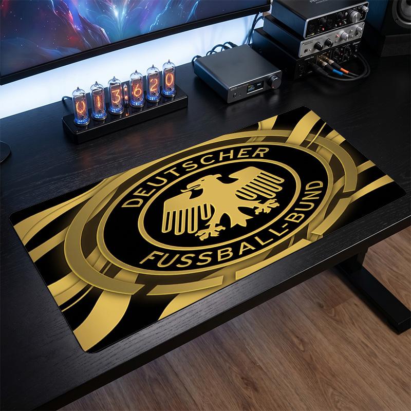 Germany Football Crest Mouse Pad, Extended Non Slip Rubber Desk Mat for Gaming Office Laptop Fan Gift