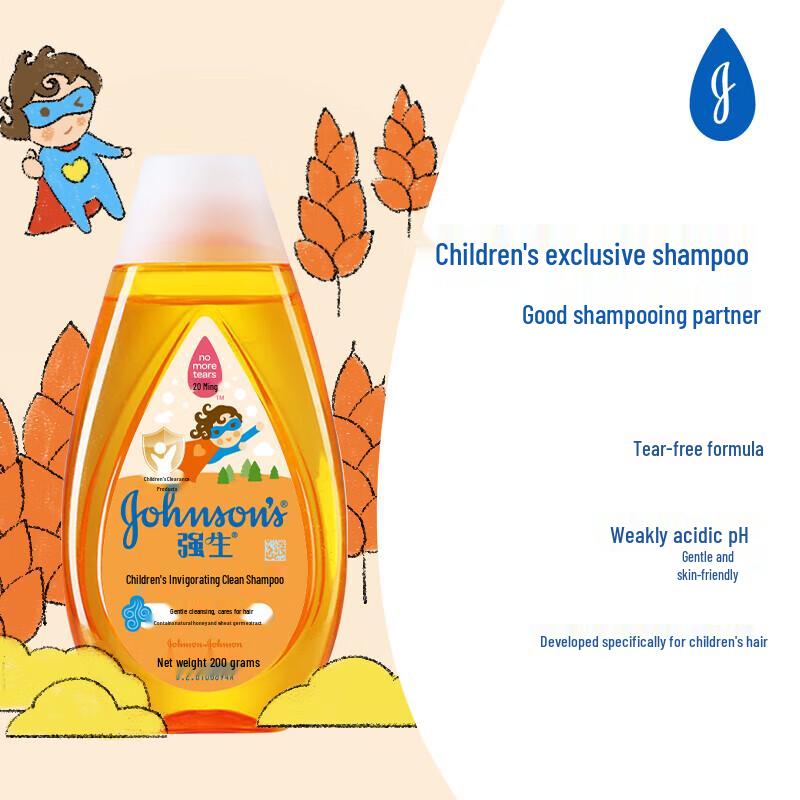 Johnson's Kids Vibrant Clean Shampoo, 200g