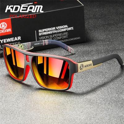 Spolaryzowane okulary przeciwsłoneczne dla mężczyzn Outdoor Square Frame Sportowe okulary przeciwsłoneczne 100% ochrona UV Jazdy męskie gogle Okulary przeciwsłoneczne dla mężczyzn
