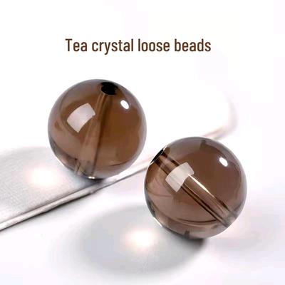 Perles Rondes en Quartz Fumé Naturel pour Bracelets Faits Main DIY et Accessoires de Bijoux