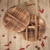 Wooden Wok Lid Thick Vintage Style Pot Cover For Steam Retention Anti-Splash Cooking Kitchenware Household Wok Accessories