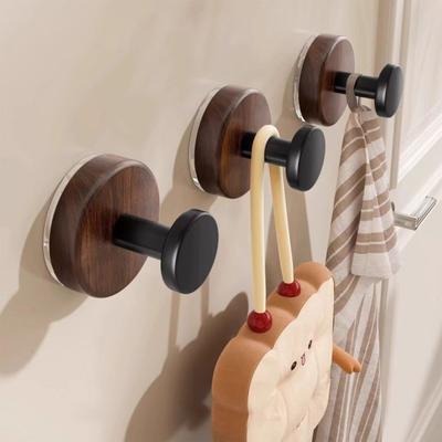 Suction Cup Hooks No Drill Removable Wall Hooks Strong Hold Retro Style Hooks for Coats Towels Bathrobes
