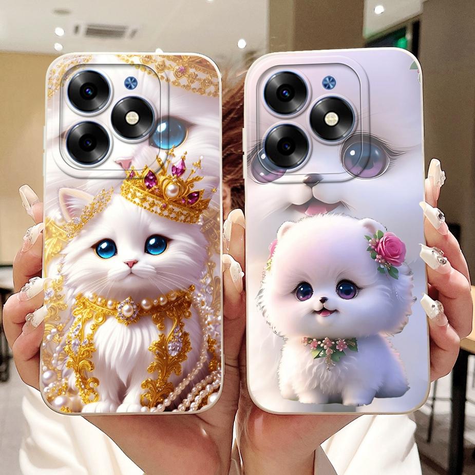For Tecno Spark 20C Case Spark20 Pro KJ6 New Fashion Candy Painted Cover Shockproof Phone Case For Tecno Spark 20 Pro Plus Shell
