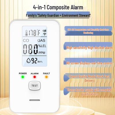 All-Purpose Carbon Monoxide, Gas, Temperature, and Humidity Detector Alarm