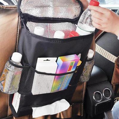 Torba na tylne siedzenie samochodu Torba na tylne siedzenie samochodu Torba na tylne siedzenie Zmywalna, odporna na plamy, z tkaniny Oxford, kieszenie z siatki, dla dzieci, podróż