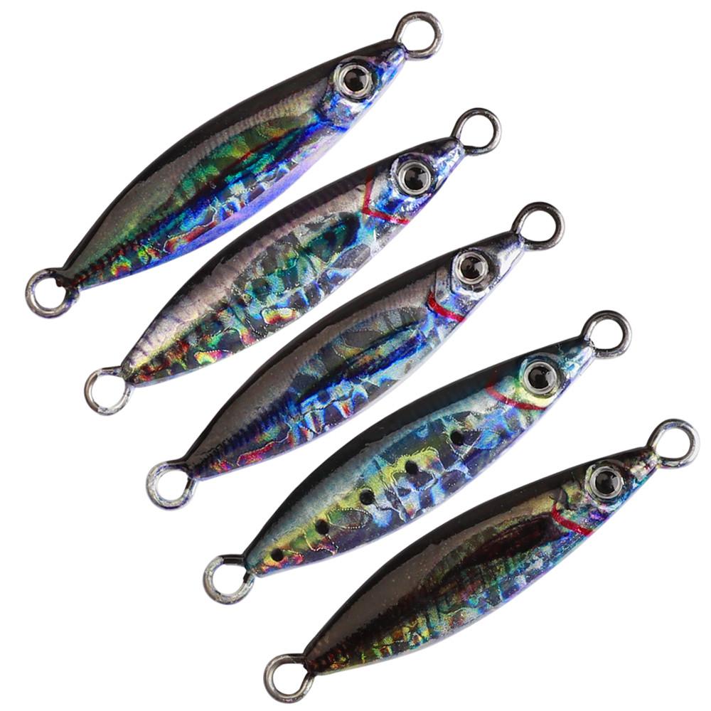 Nová Glow Fishing Lure Casting Tuňák 7g 10g 14g 21g 28g Slow Pitch Jig Mořský vlk Salterwater Inshore Umělá návnada