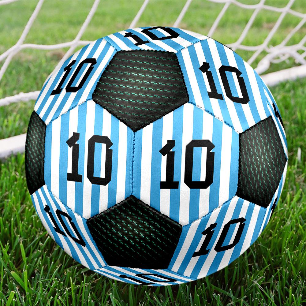 1 pezzo Lionel Messi Argentina maglia design Pallone da Calcio Soccer Taglia 5 Pallone da Calcetto Indoor Moda Colorato Gioco in Cortile - Ottimo Regalo per i Fan dello Sport