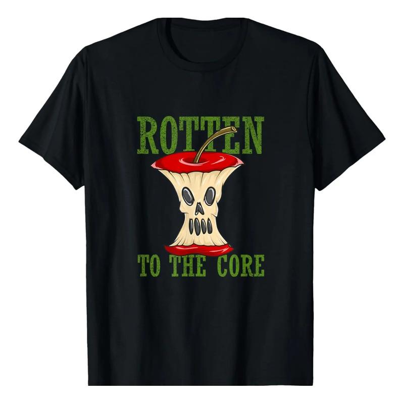 Horror Rotten To The Core Scary Skeleton Face Apple Core T-s S разноцветный
