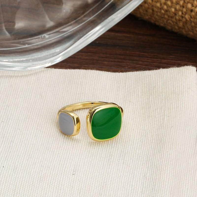 

Chic 925 Sterling Silver Adjustable Ring For Women With Irregular Modern Aesthetic Designs J2581