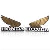 Universal 5 Colors To Choose From, Honda Honda Sticker Wing, Waterproof, Lightfast Type, Racing (Gold), Left and Right 1 Set