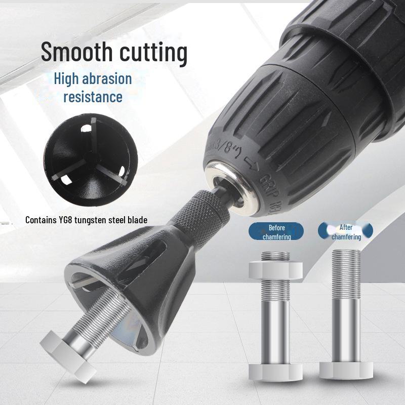 External Deburring and Chamfering Tool for Screws and Bolts