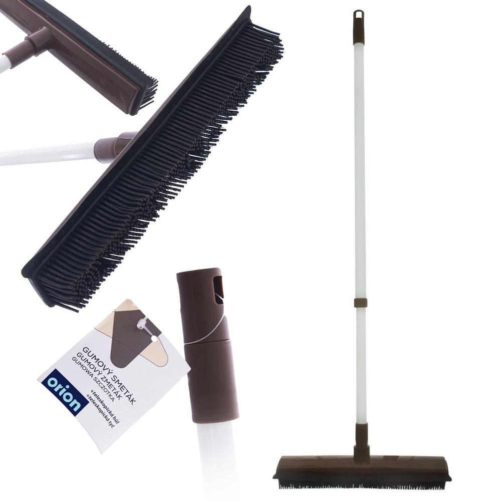 Telescopic rubber broom 73-126 cm