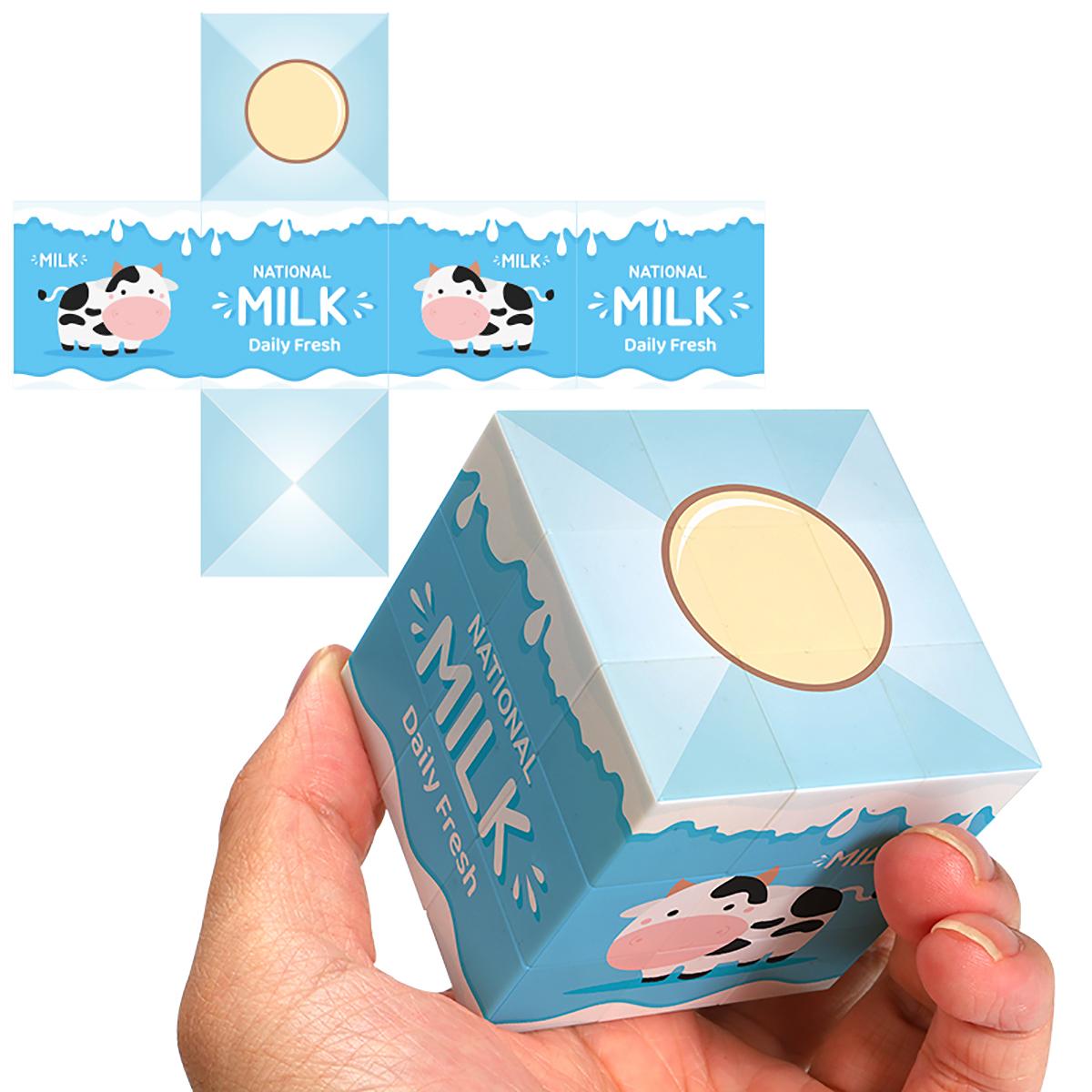 Magic Cube 3x3x3 3DUV printed milk stress-relieving puzzle professional smooth speed game children s toy gift
