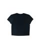 Yuseuteule Waist Embroidered Short Sleeve T-Shirt (Black)