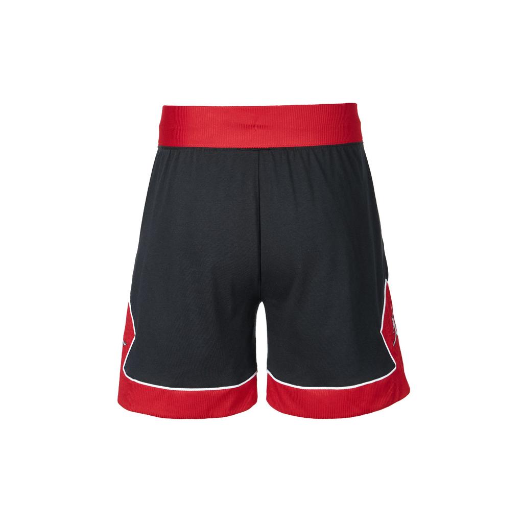 Jordan Colorblock High-Waisted Drawstring Shorts Women Bottoms Red Black DZ3353-010