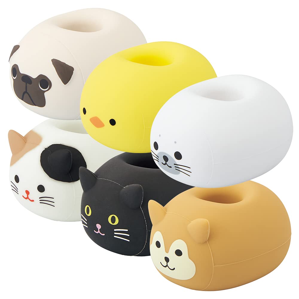 LIHIT LAB SMARTFIT Punilabo Lying Down Pen Stand Calico Cat A7806-7