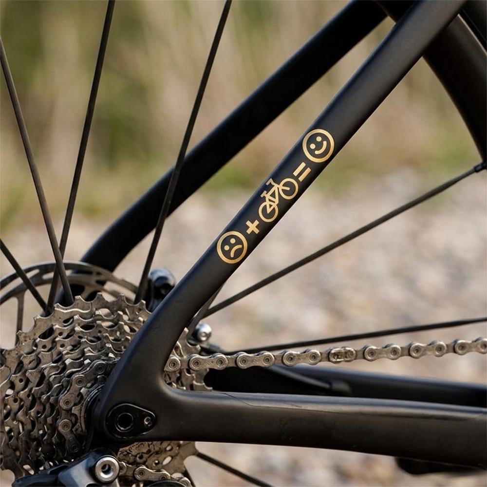 Emotikona Nálepky na kolo Decals Cyklistika Kolo MTB Vinylové nálepky Silniční Rám Horní trubka Dekorace Rovnováha emoji Grafická fólie