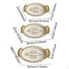 3 Pieces Oval Serving Tray Fruit Dessert Tray,Vanity Platter,Decorative for Countertop Living Room