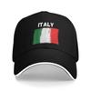 Italy Flag Vintage Grunge Italian Flag Baseball Cap Camping Sunscreen Trucker Hat Female Male Y2k Funny Design Baseball Caps