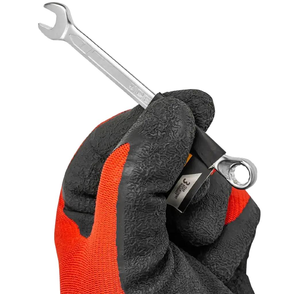 JCB 75 degree angled open end wrench 7mm CR-V steel double ended
