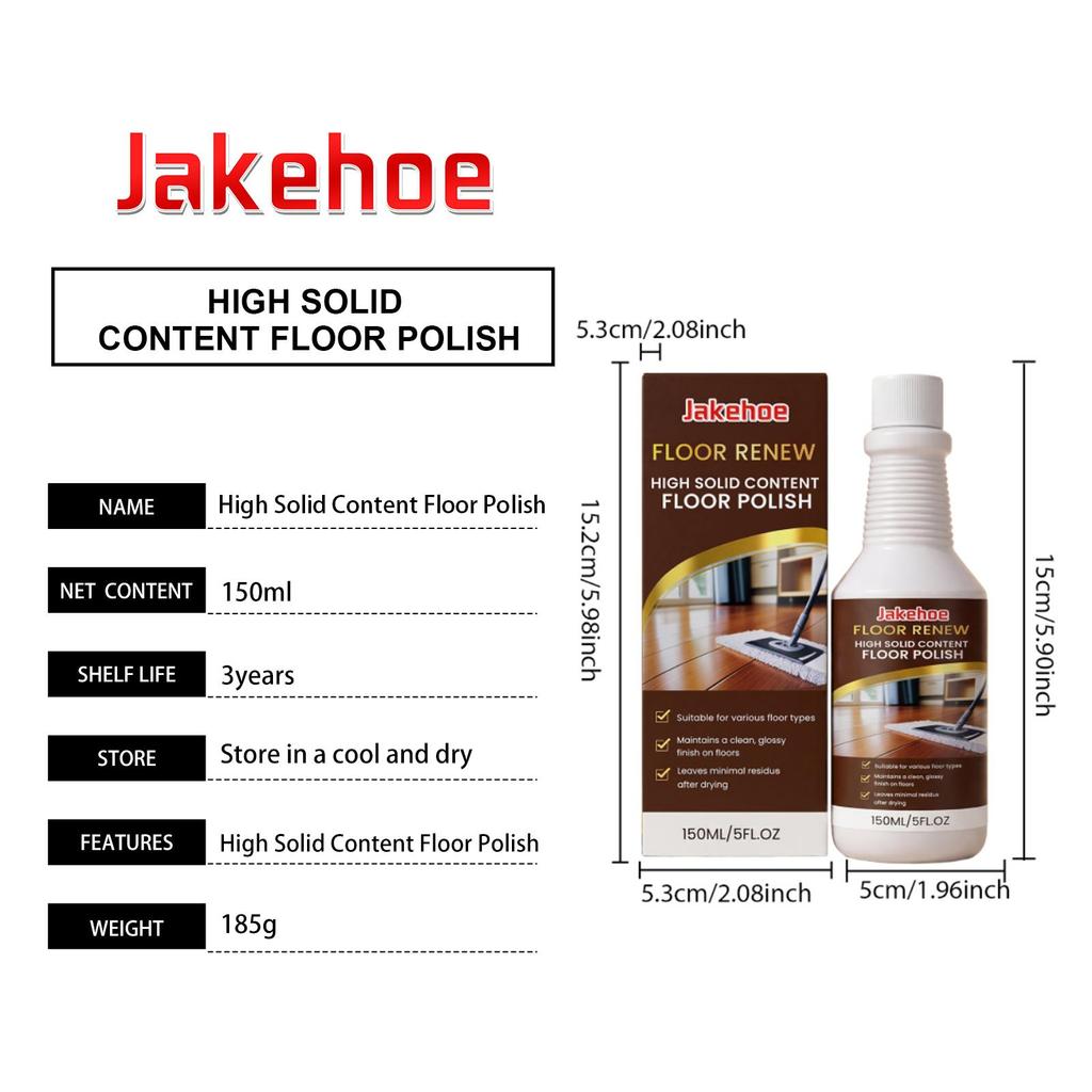 Floor Polish | Daily Household Floor Cleaner | Easy Decontamination & Descaling, Brightening & Polishing Agent