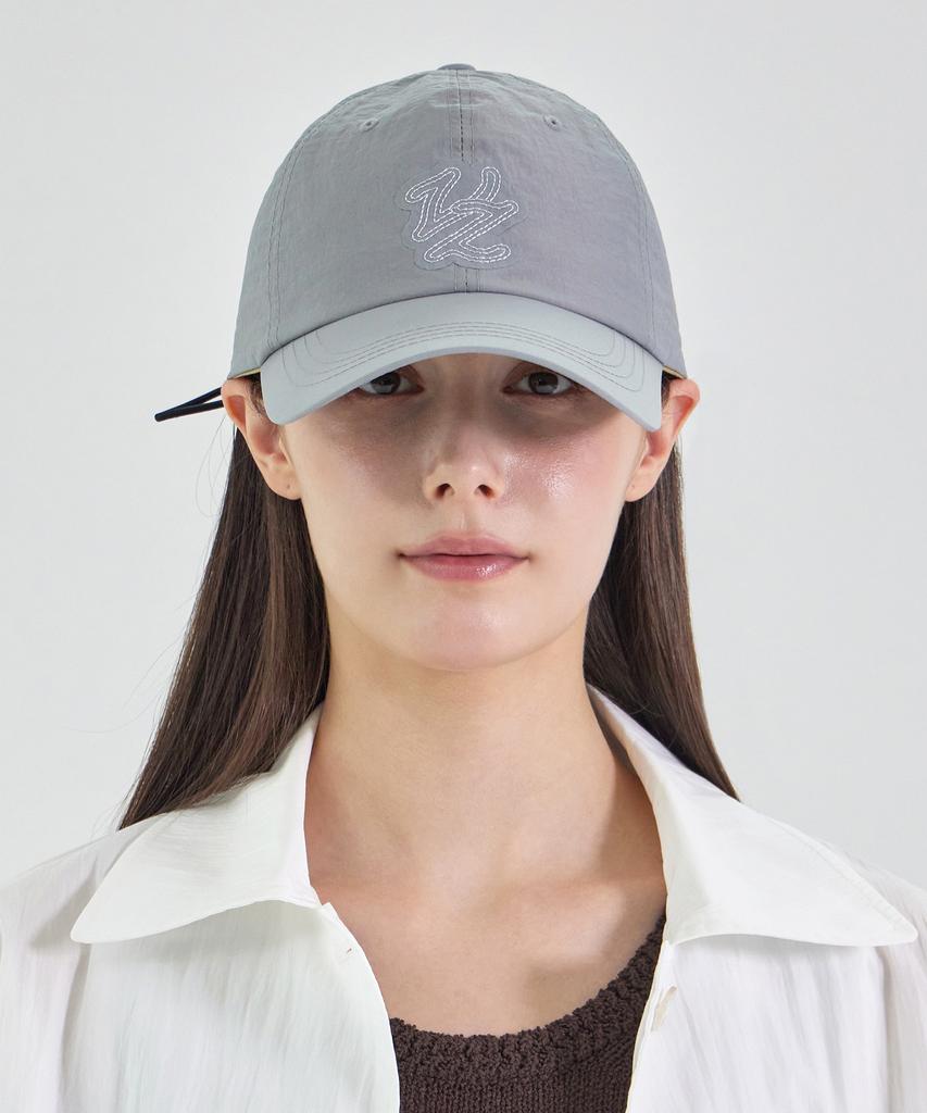 Bajal Flow Vz Nylon Stitch Patch Ball Cap Grey