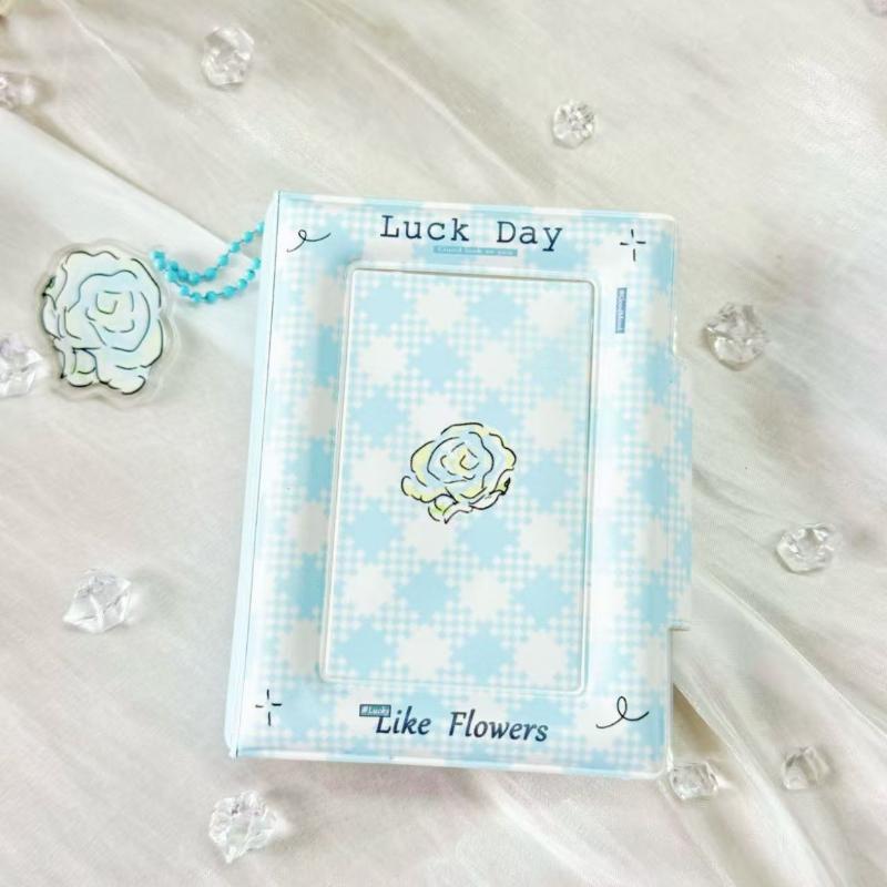 3 Inch 32 Pockets Photo Album Photo Card Postcard With Button Card Star Album Lomo Card Collector Card Photo Card Binder
