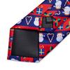 DiBanGu Christmas Ties for Men Holiday Silk Festival Tie and Pocket Square Cufflinks Set Mens Gift Party Xmas Necktie