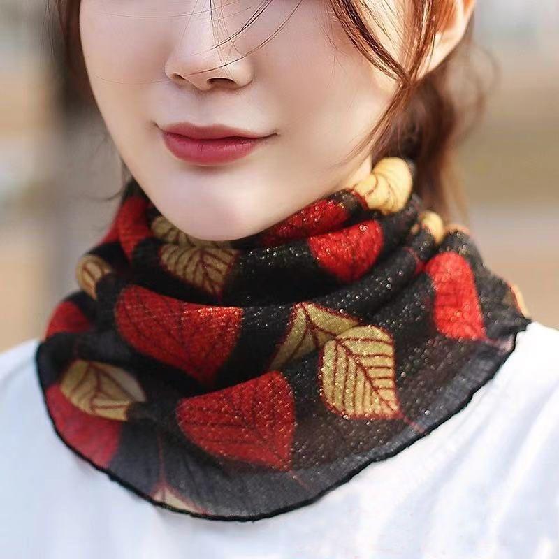 Kvinner Solkrem Skjerf Halsmaske Sommer UV-beskyttelse Pustende tynn maske Utendørs silkeskjerf