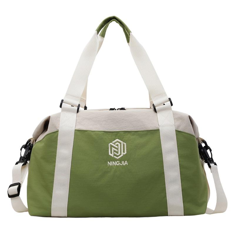Reisetasche mit großem Fassungsvermögen, mehrfarbige Nähte, Fitnesstasche, Trocken- und Nassfach, Trainingstasche, Gepäcktasche