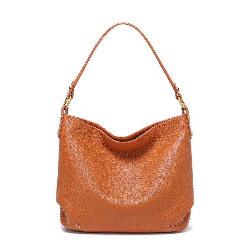 Genuine Leather Women Shoulder Bags Luxury Designer Large Capacity Women's Bag Versatile Cowhide Handbag Female Crossbody Bag