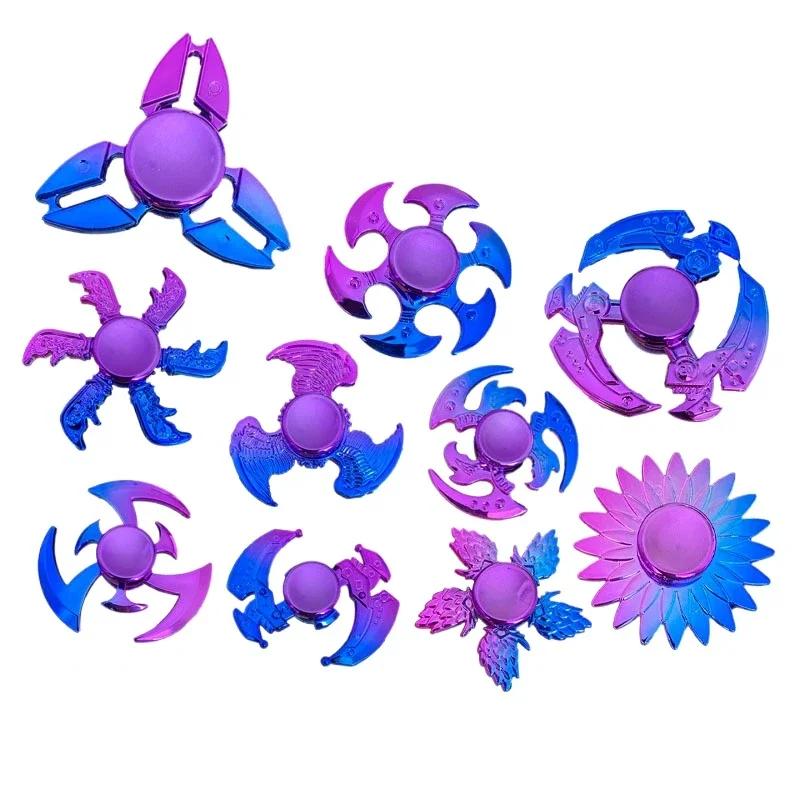 ABS Renkli Fidget Spinner Anksiyete Önleyici Oyuncaklar Spinnerlar Stresi Azaltır Yetişkin Çocuklar İçin Parmak Ucu Jiroskopu Decompression