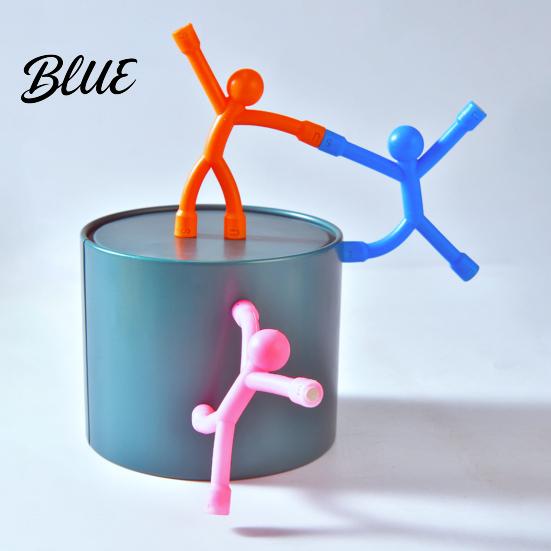 Creative Building Sets Magnetic Stick Figure Fidget Toy Bendable Magnet Multi-Color Matchman Fridge Innovative Whiteboard Accessories for Note Photo