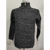 Herren Fleece Dickerer Pullover Halber Reißverschluss Rollkragen Warm Pullover Schlank Gestrickt Wollpullover Frühling