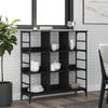 Sideboard In Black 102 X 32 X 103.5 Cm Particleboard