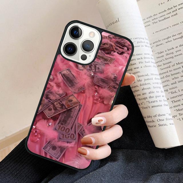 Pink Aesthetic Phone Case Back Cover for iPhone 17 Air 16 15 14 13 11 12 Pro Max Plus Fundas Coque