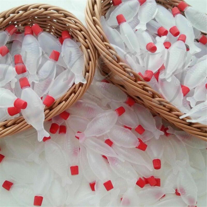 10PCS 4ml Disposable Mini Small Fish Shape Soy Sauce for Sushi Plastic Container Bottles 4ml белый